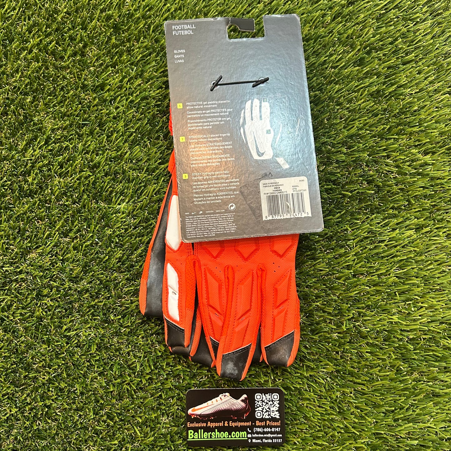 Nike NFL D-Tack 6.0 Padded Football Gloves