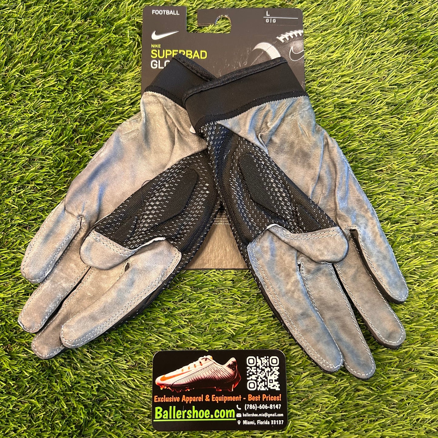 Nike NFL Superbad 4.5 Leather Football Gloves