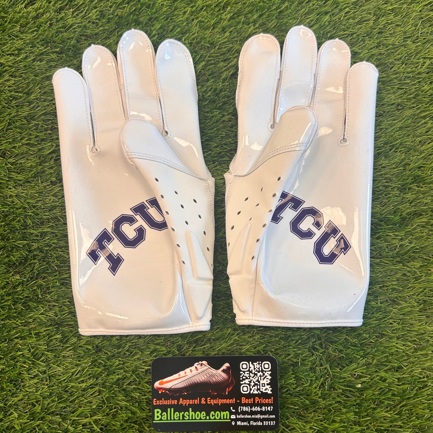 Nike Team Issue TCU Horned Frogs Vapor Jet 6.0 Football Gloves