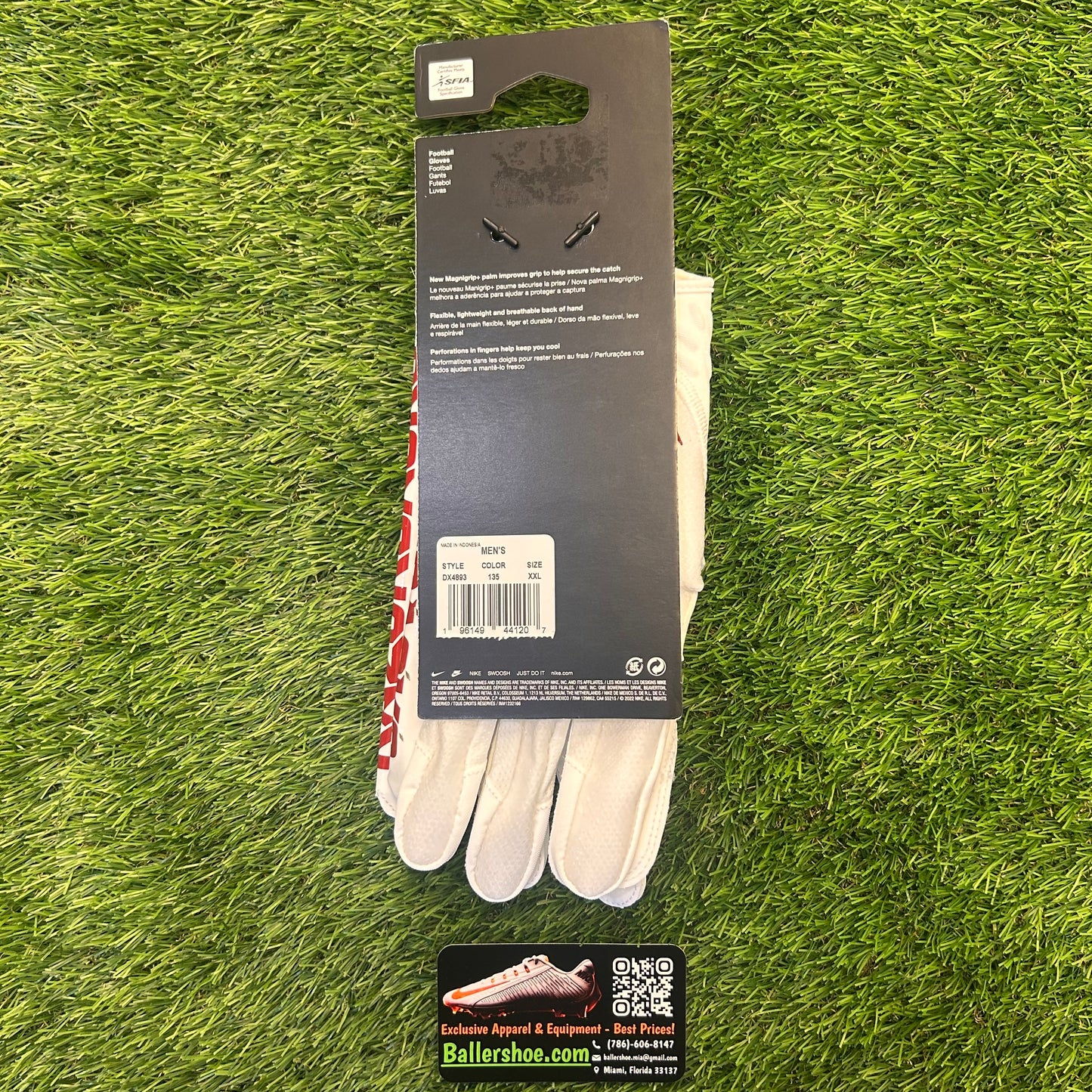 Nike Team Issue Arkansas Razorbacks Vapor Jet 7.0 Football Gloves