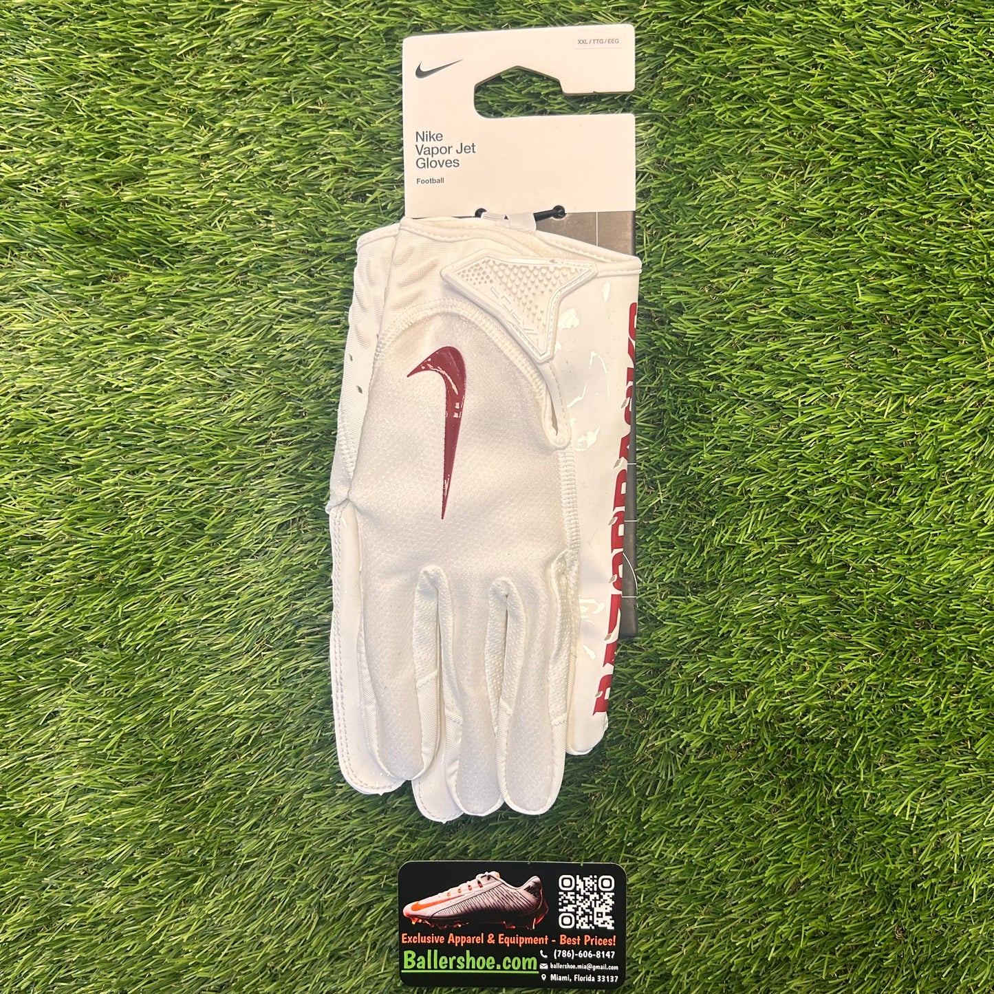 Nike Team Issue Arkansas Razorbacks Vapor Jet 7.0 Football Gloves