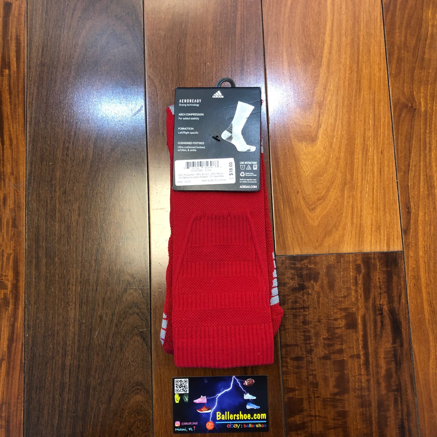 Adidas Alphaskin Maximum Cushioned Crew Socks