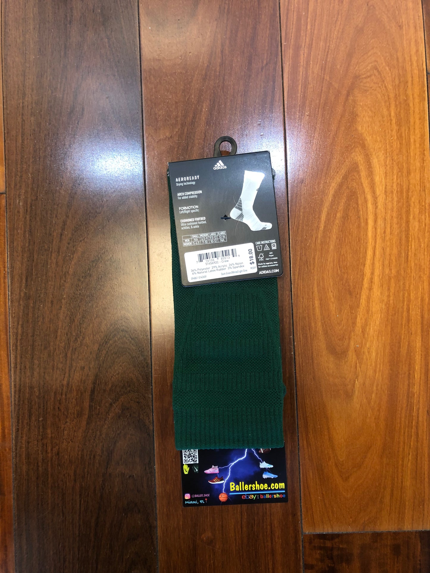 Adidas Alphaskin Maximum Cushioned Crew Socks