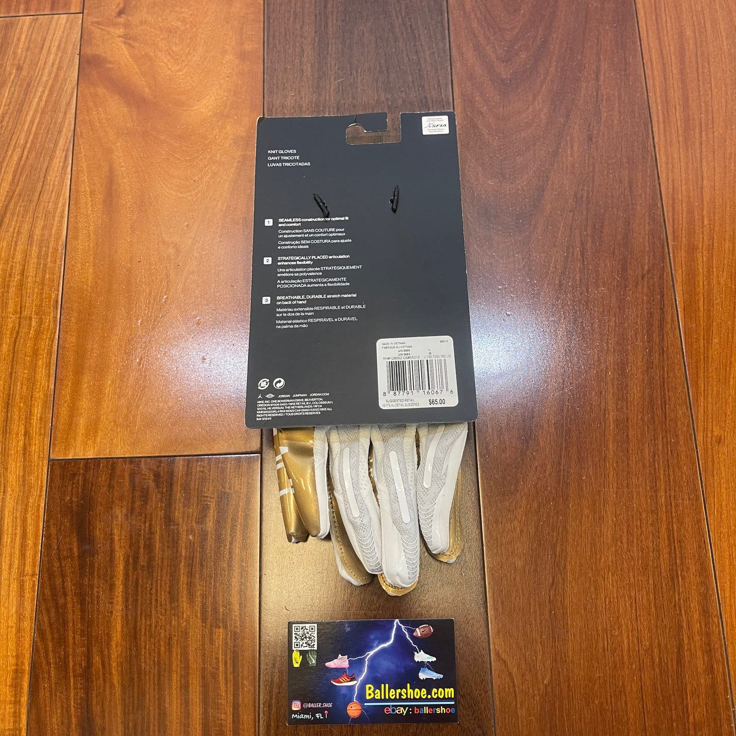 Nike Jordan Vapor Knit 4.0 Football Gloves