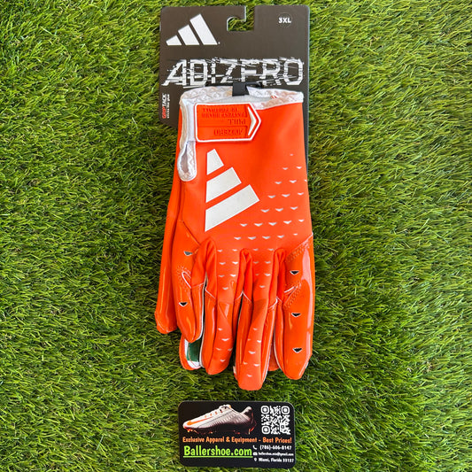 Adidas Team Issue Miami Hurricanes Adizero 13 Football Gloves