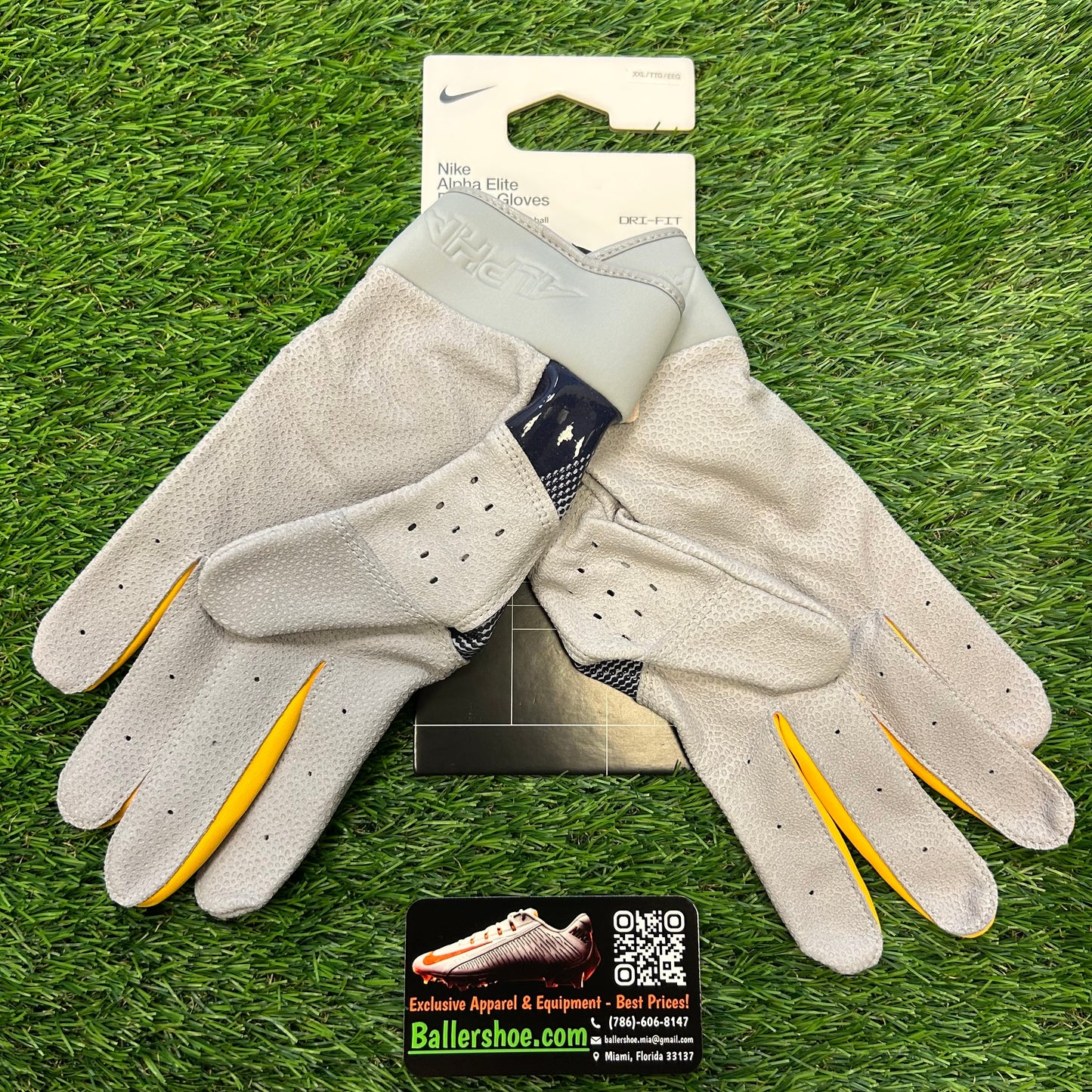 Nike Team Issue West Virginia Mountaineers Alpha Elite Batting Gloves