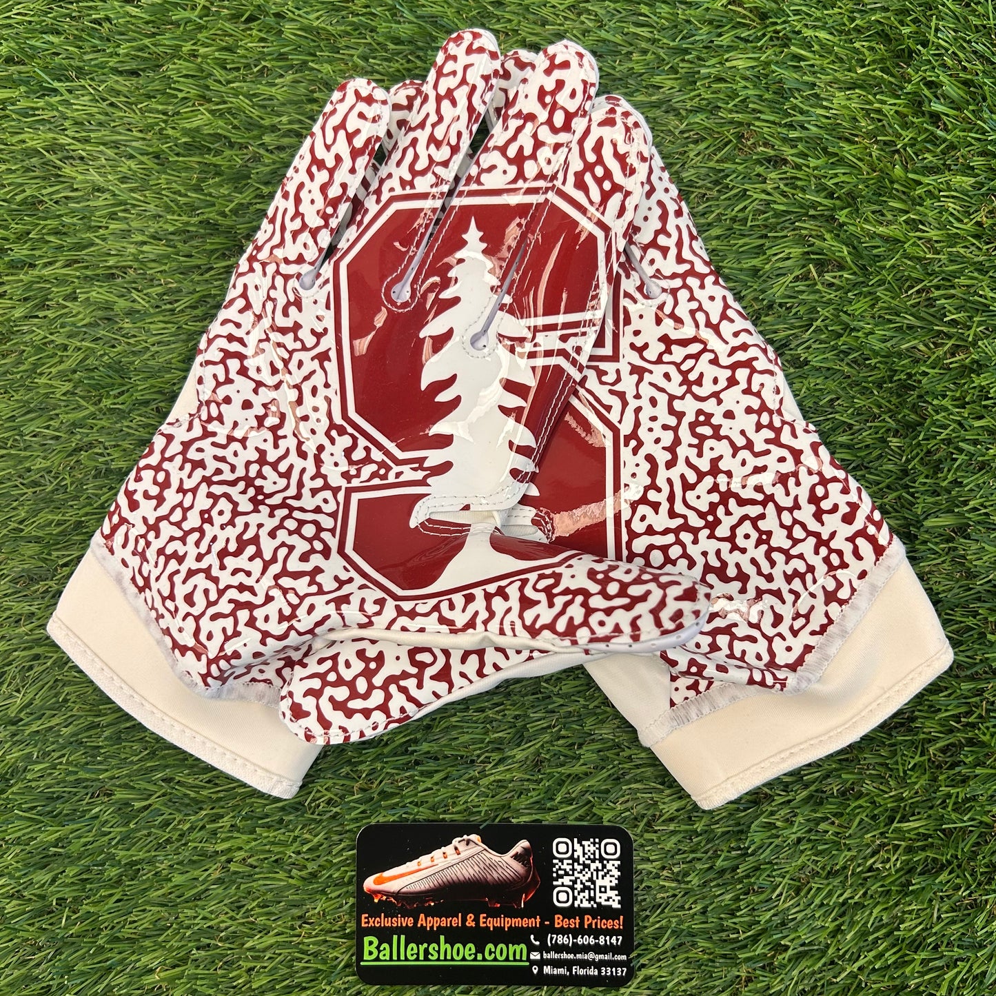 Nike Team Issue Stanford Cardinals Superbad 5.0 Football Gloves