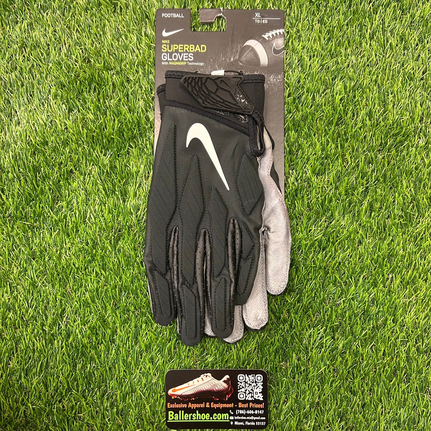 Nike NFL Superbad 5.0 Leather Football Gloves