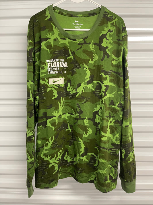 Nike Cotton Florida Gators Camo Long Sleeve