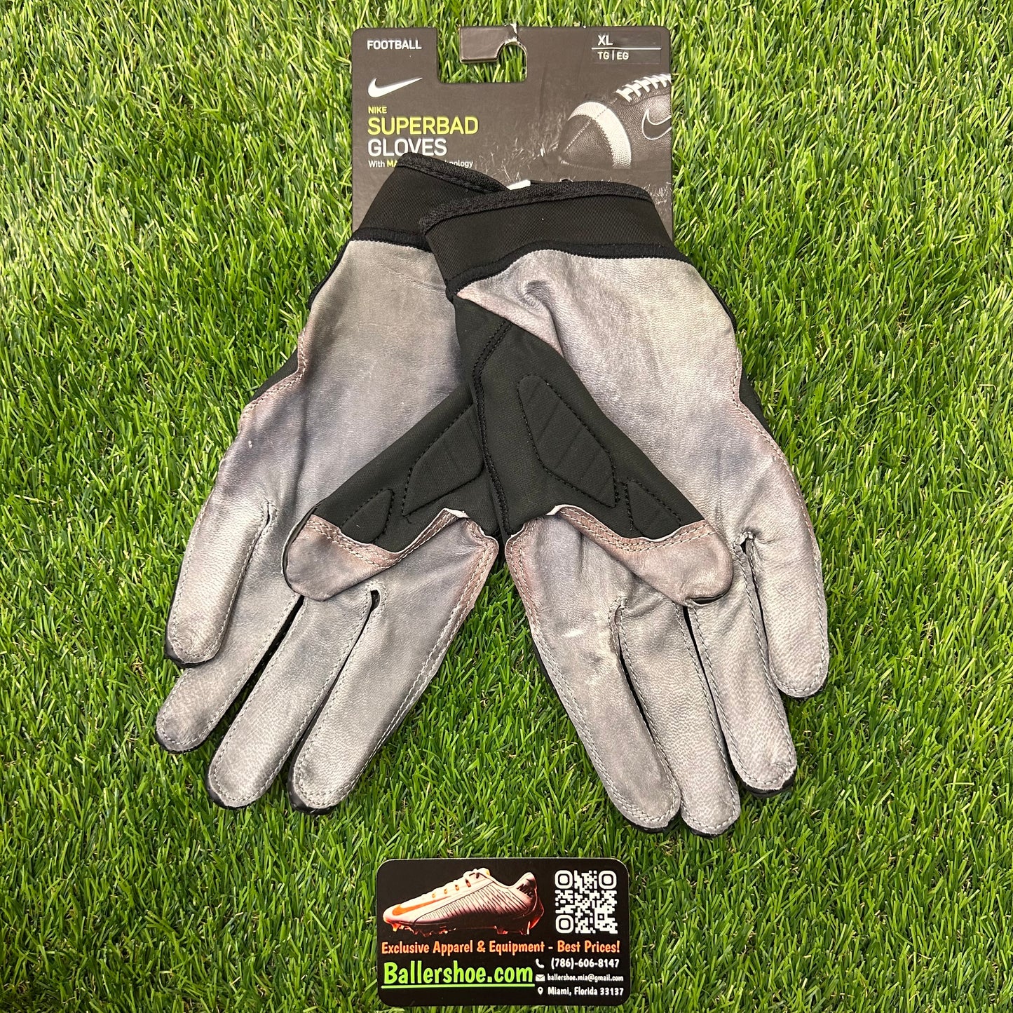 Nike NFL Superbad 5.0 Leather Football Gloves