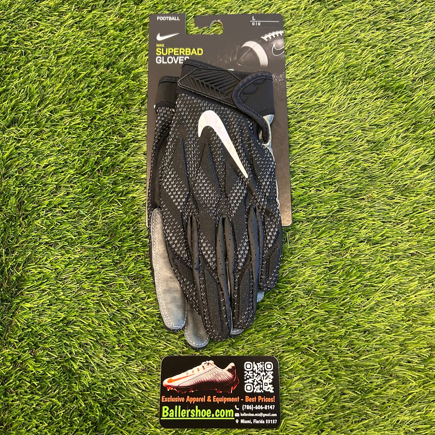 Nike NFL Superbad 4.5 Leather Football Gloves