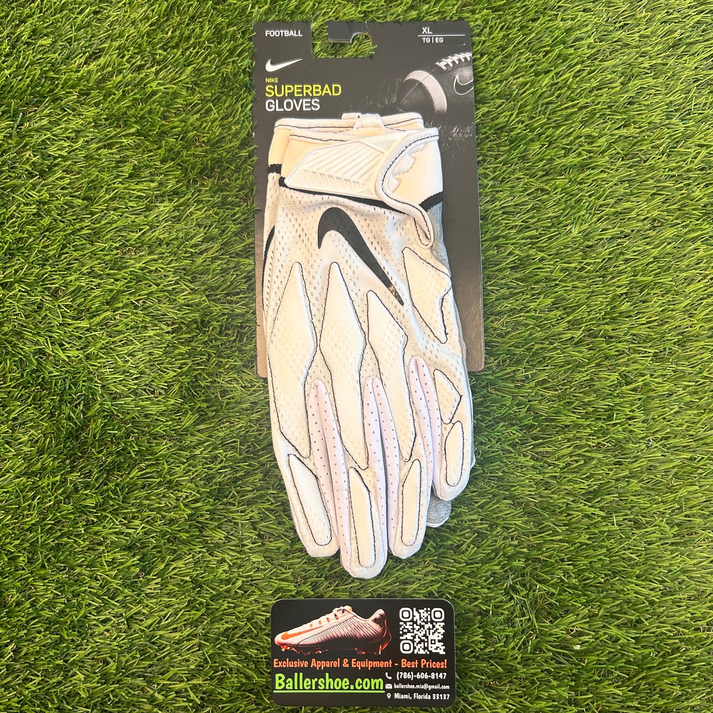 Nike NFL Superbad 4.5 Leather Football Gloves