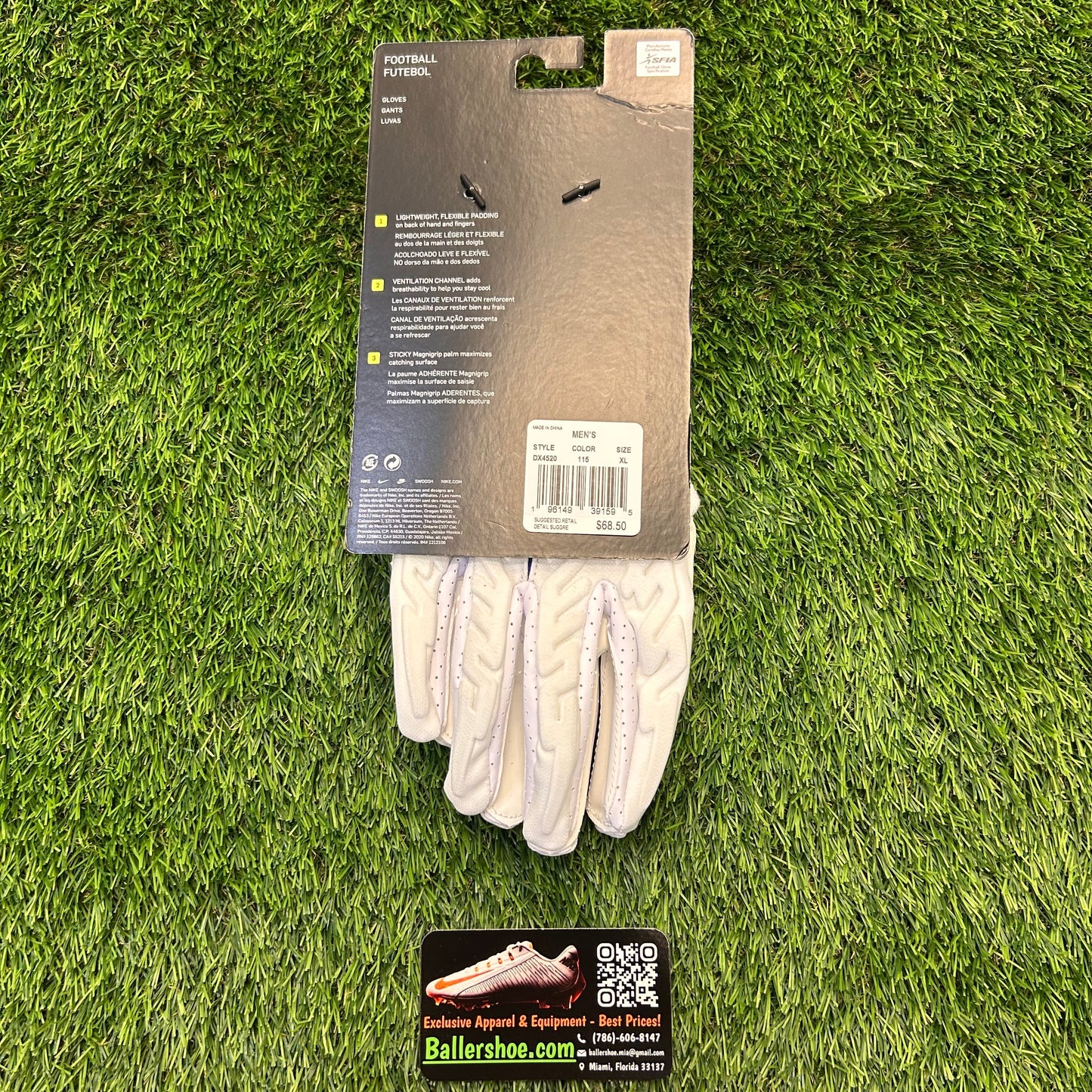 Nike NFL Superbad 6.0 Football Gloves