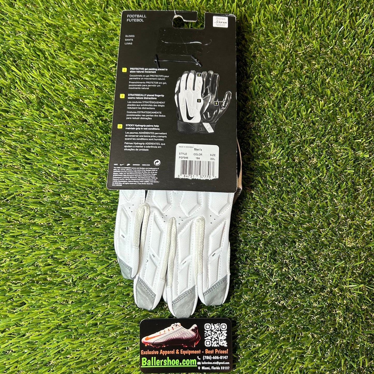 Nike D-Tack 6.0 Padded Football Gloves