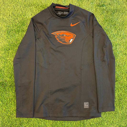 Nike Team Issue Oregon State Beavers Pro Hyperwarm Mock-Neck Long Sleeve