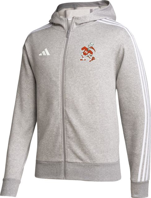 Adidas Miami Hurricanes Full-Zip Hoodie