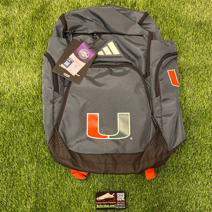 Adidas Miami Hurricanes 5-Star Team 2 Backpack
