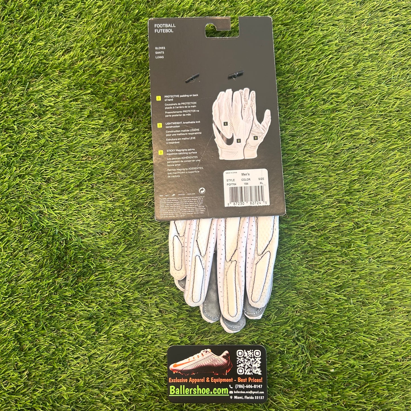 Nike NFL Superbad 4.5 Leather Football Gloves