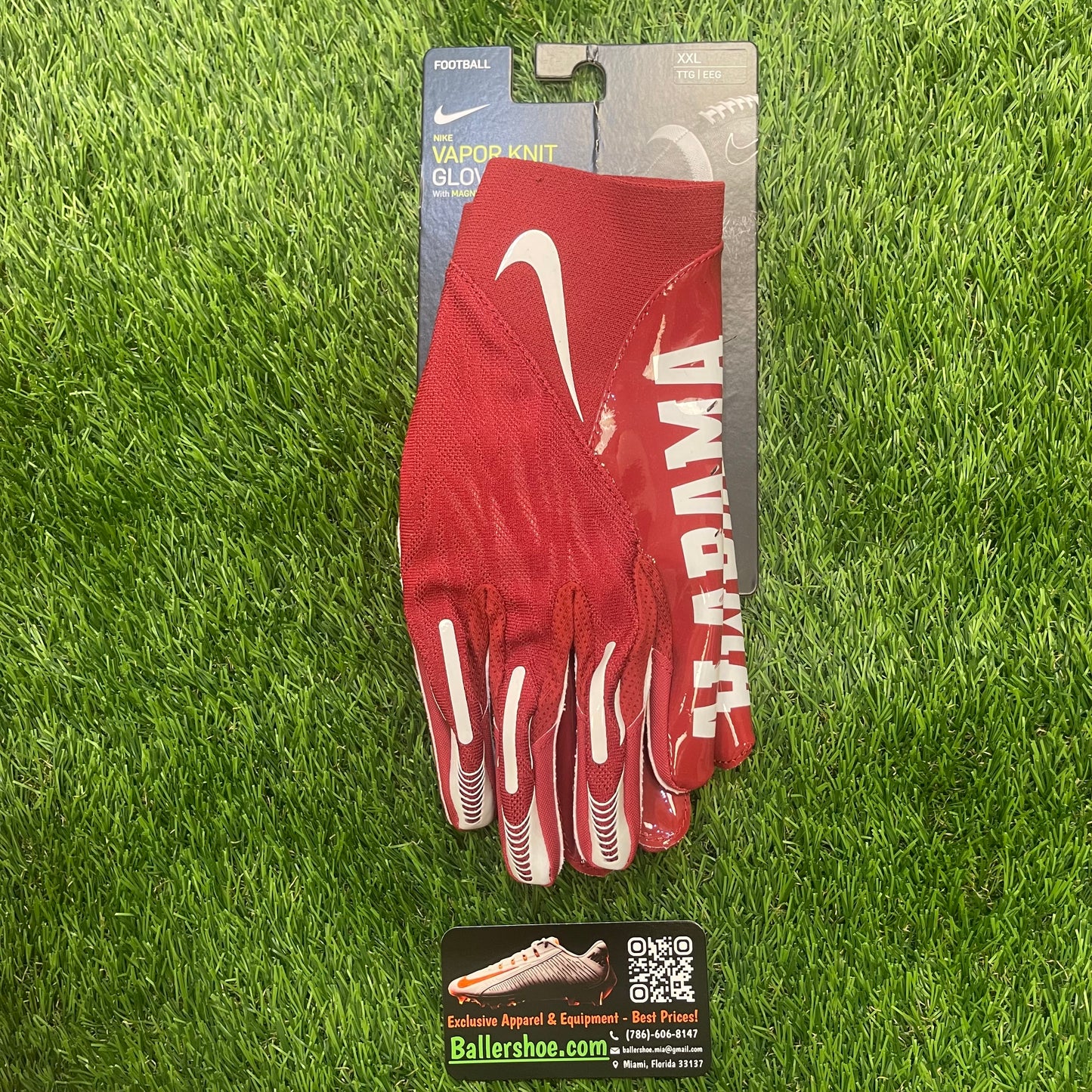 Nike Team Issue Alabama Crimson Tide Vapor Knit 4.0 Football Gloves