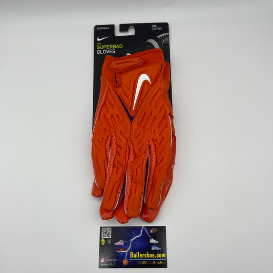 Nike Team Issue Clemson Tigers Superbad 6.0 Football Gloves