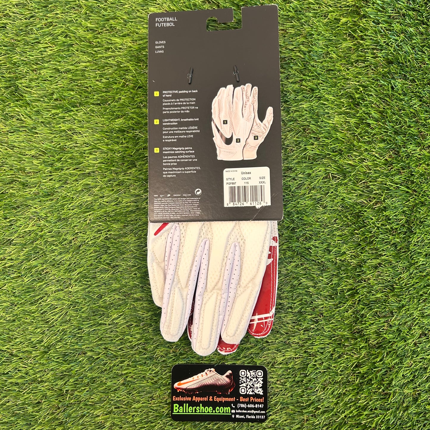 Nike Team Issue Stanford Cardinals Superbad 4.5 Football Gloves