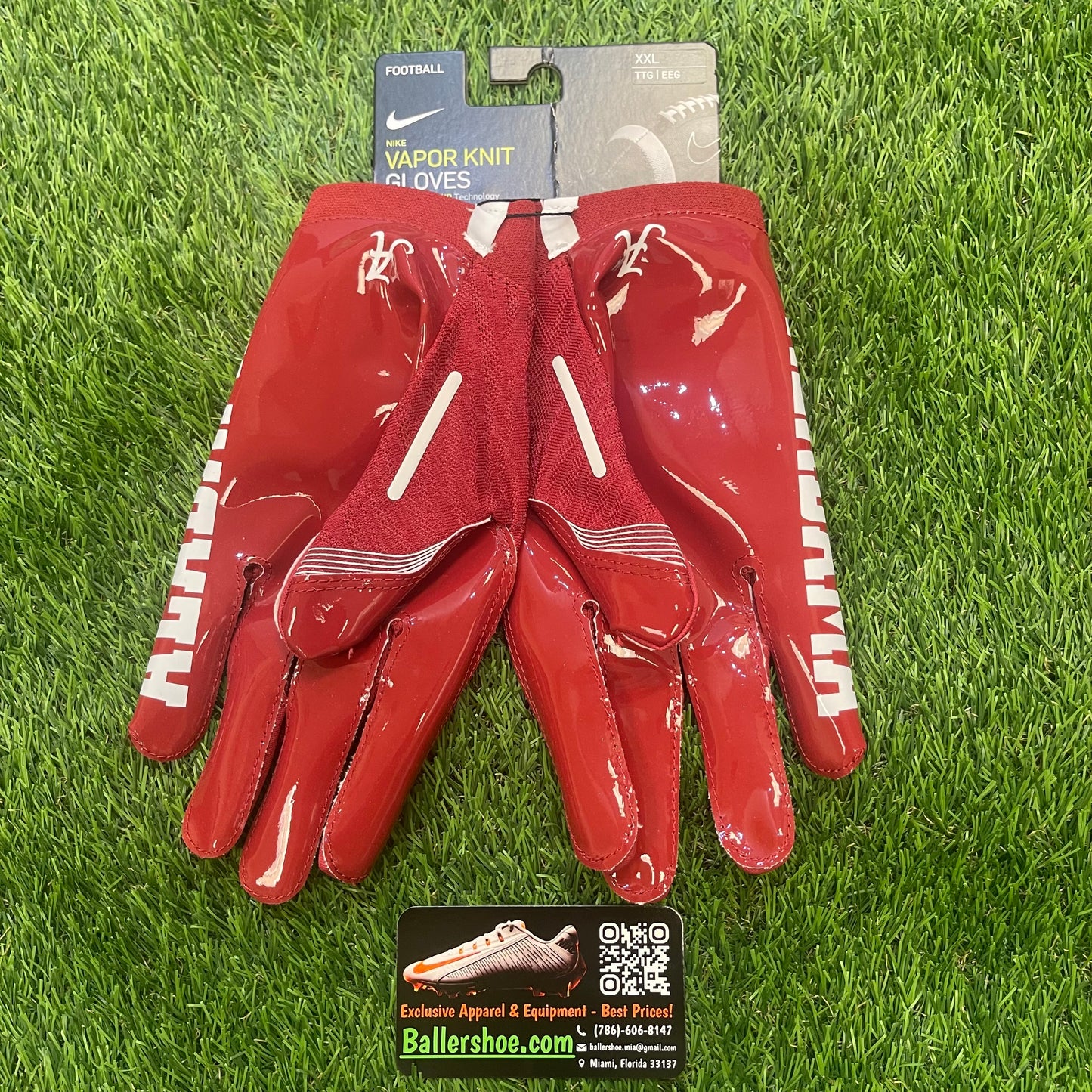 Nike Team Issue Alabama Crimson Tide Vapor Knit 4.0 Football Gloves