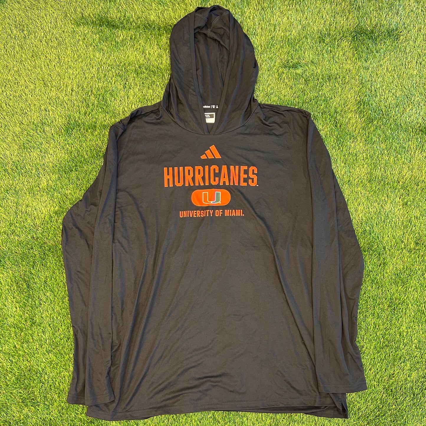 Adidas Miami Hurricanes Long Sleeve Hoodie