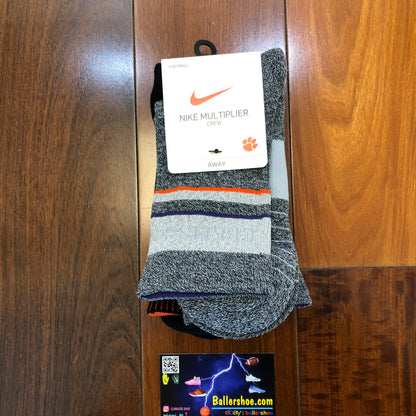 Nike Multiplier Clemson Tigers Crew Socks