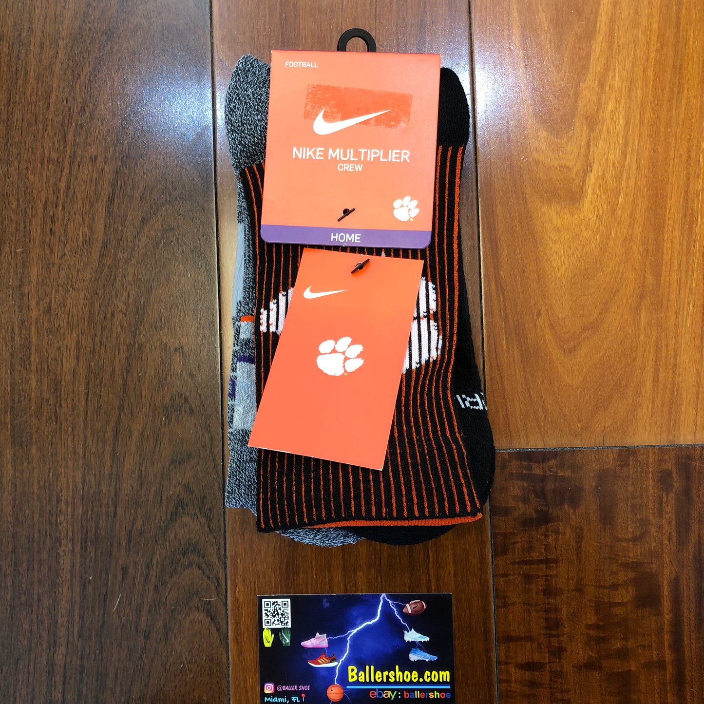 Nike Multiplier Clemson Tigers Crew Socks