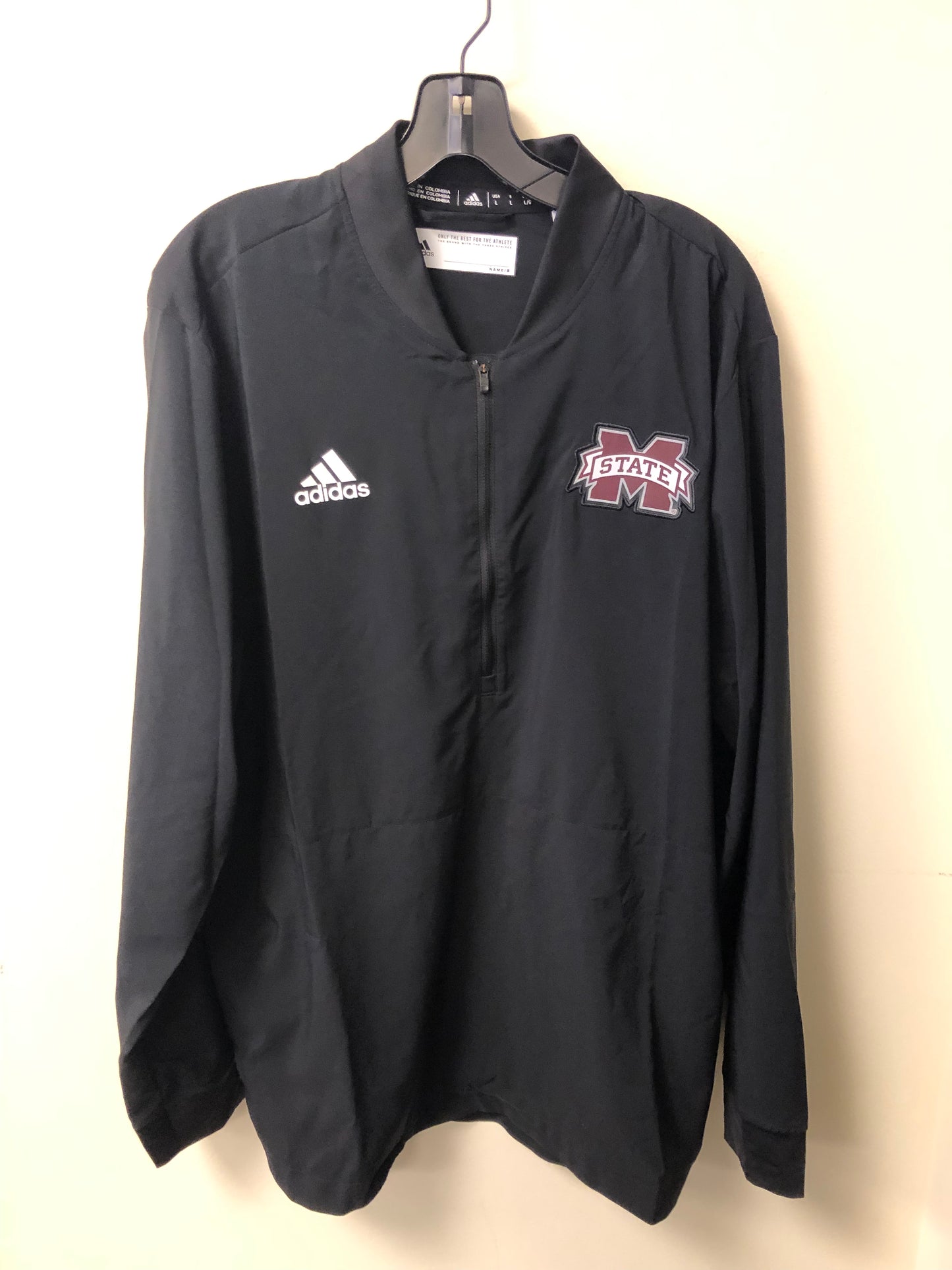 Adidas Mississippi State Bulldogs 1/4 Zip Long Sleeve