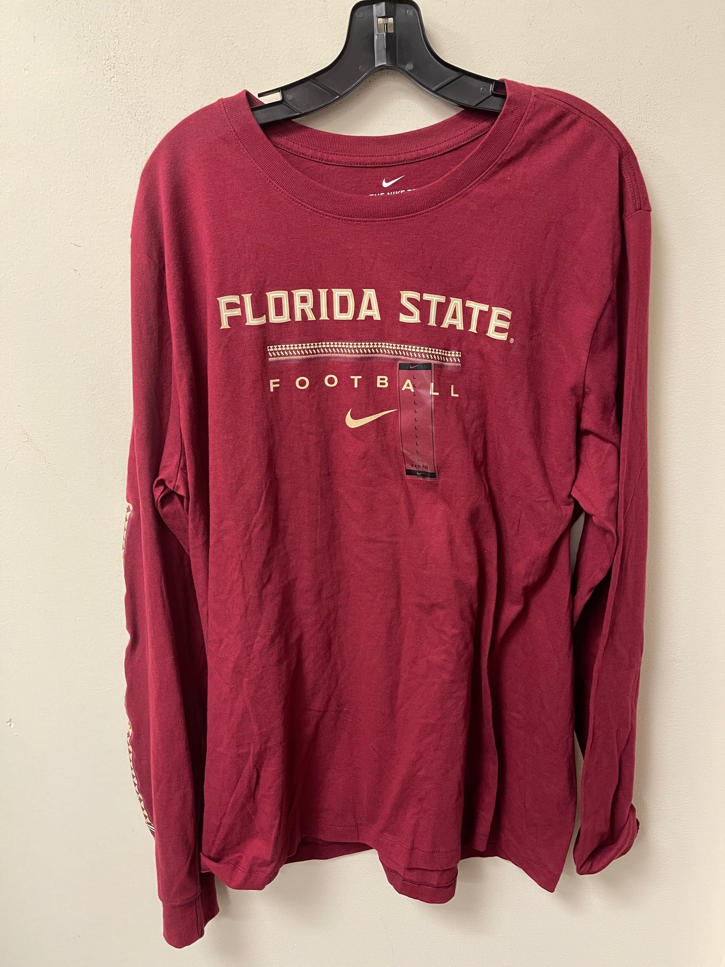 Nike Cotton Florida State Seminoles Football Long Sleeve