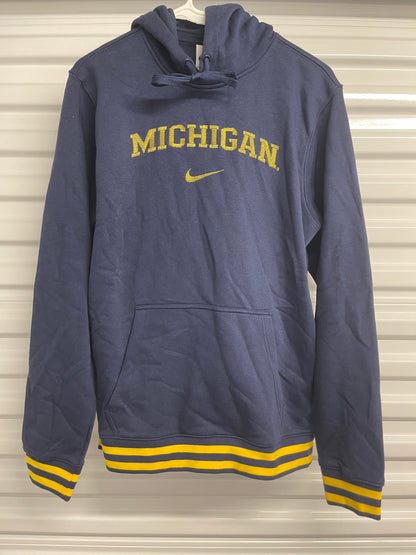 Nike Cotton Michigan Wolverines Retro Fleece Hoodie