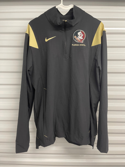 Nike On-Field Florida State Seminoles Lightweight 1/4 Zip Coaches Jacket