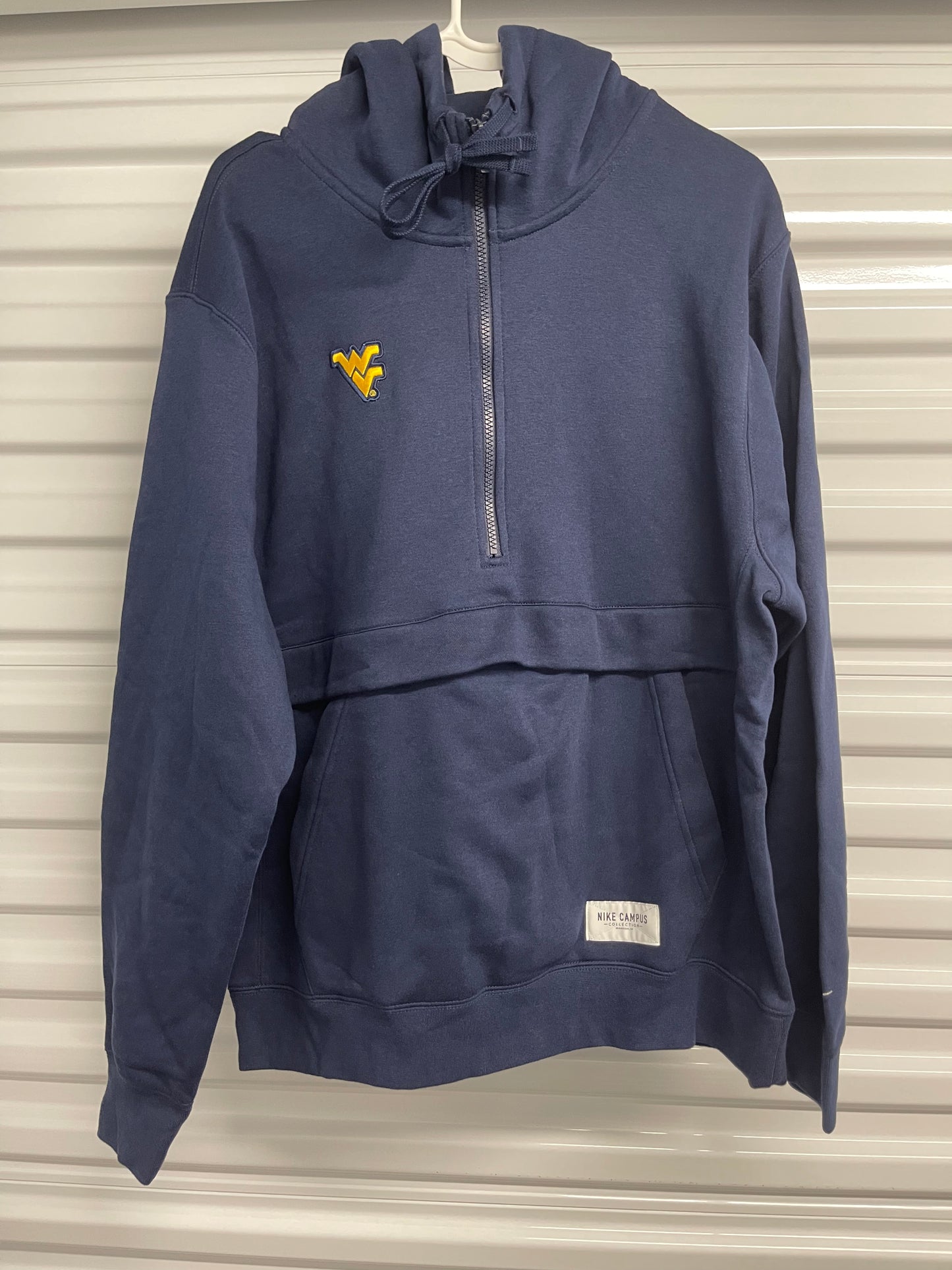 Nike Cotton West Virginia Mountaineers 1/2 Zip Hoodie